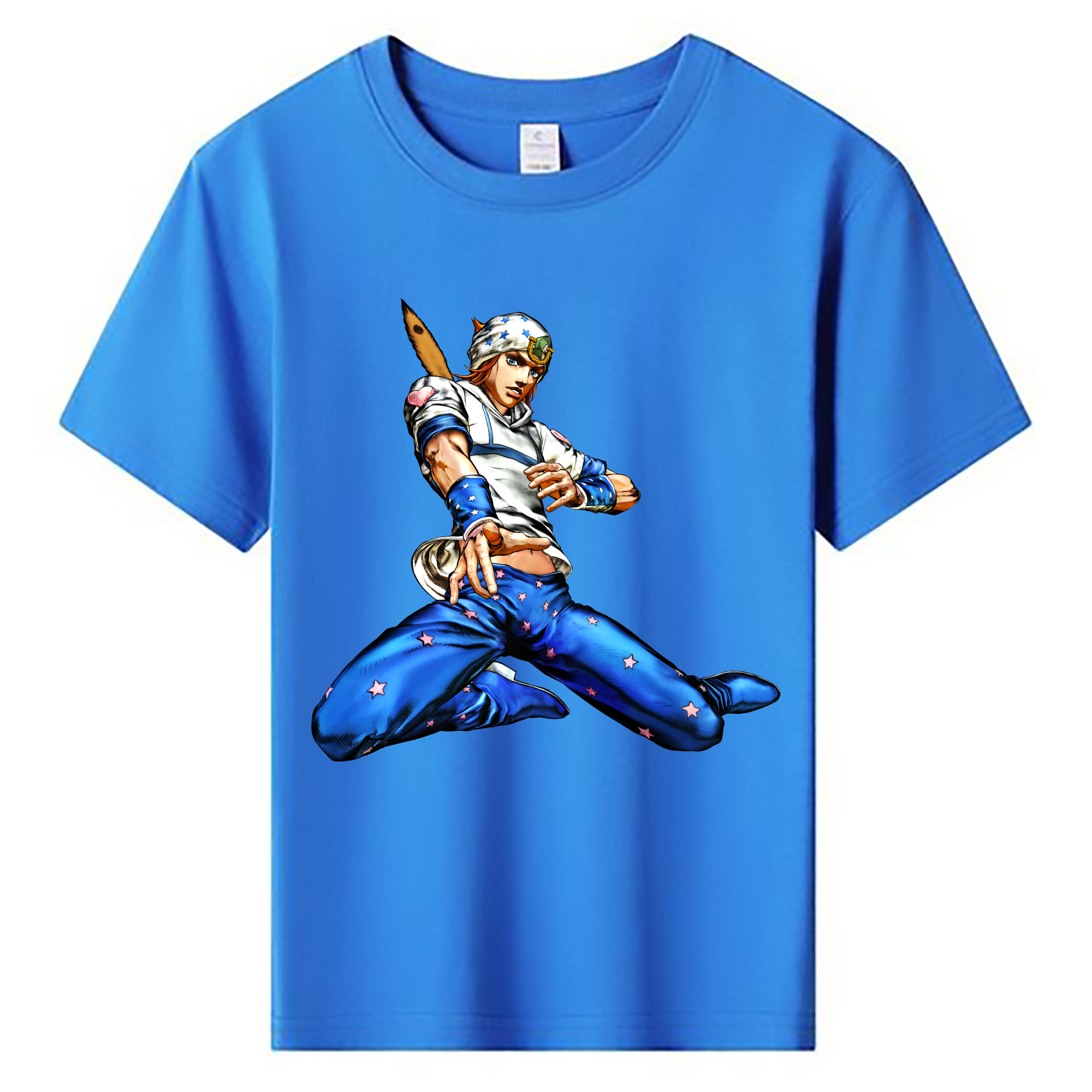 （画像用） ジョジョの奇妙な冒険 ジョナサン?ジョースター JoJo's Bizarre Adventure Jonathan Joestar 綿100％キッズTシャツ（フロントプリント）